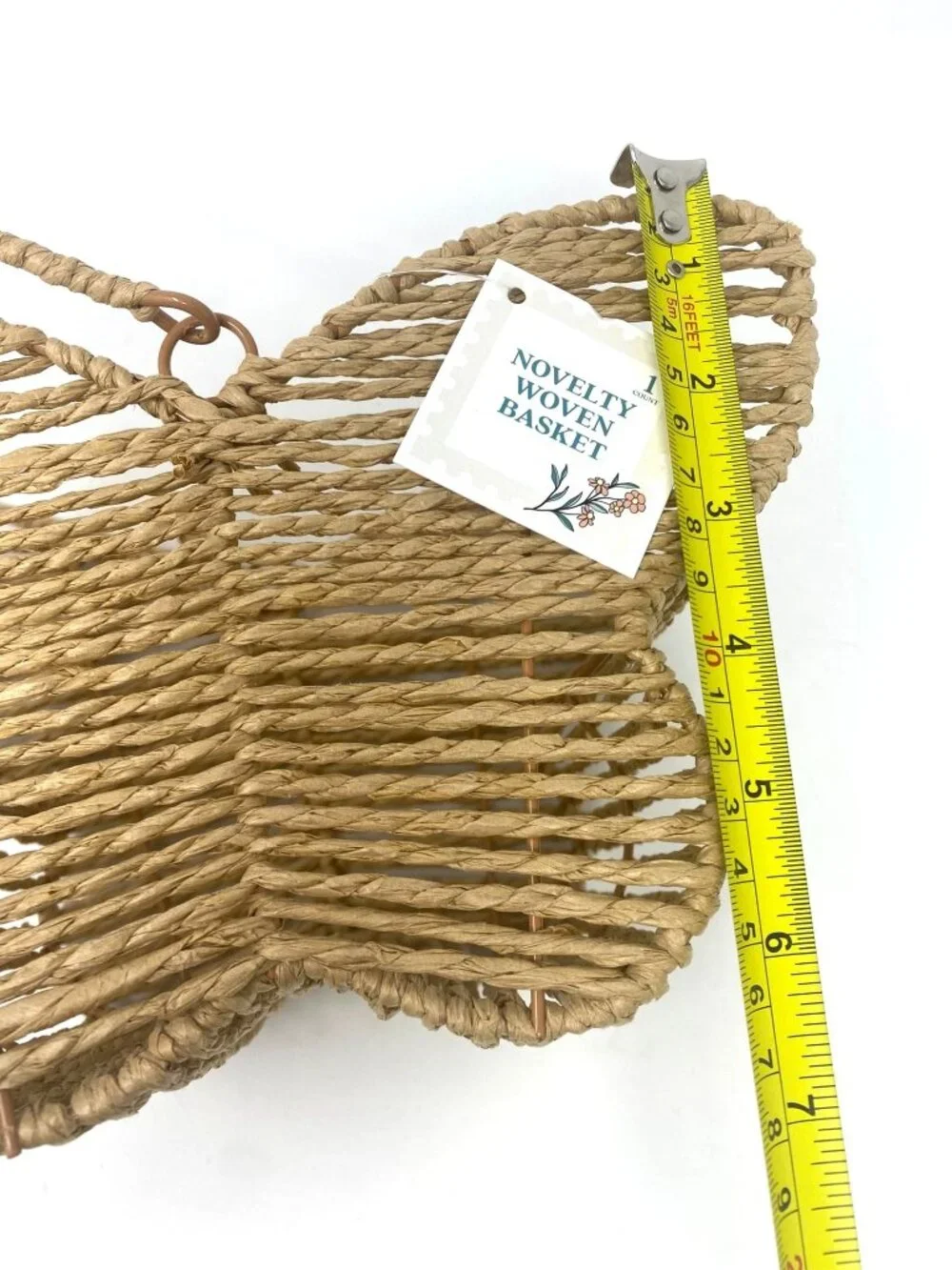 Target Novelty Woven Butterfly Shaped Basket With Handle Decor Easter